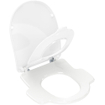 Villeroy & Boch O.novo Kids abattant pour toilettes pour enfants avec 1 grande et 1 petite lunette avec couvercle antibactérien blanc SW209609
