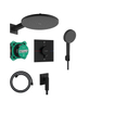 Hansgrohe Raindance Alive S Design Ensemble de douche pluie encastré - thermostat - noir mat SW1388533