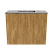 Mondiaz JOYA-DLUX 50cm toiletmeubel - kleur Oak - Wastafel FAYE positie Midden Zonder kraangat kleur Sombra. SW1424226
