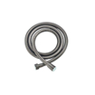 Fortifura Calvi Robinet de baignoire thermostatique avec douchette ronde, support et flexible métal Gunmetal PVD SW811982