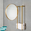 FugaFlow Efficiente Acces Porte-serviettes - 95x25x20cm - Doré Brillant SW1123192