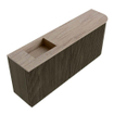 Mondiaz JOYA-DLUX 101.6cm toiletmeubel - ronding rechts kleur Shadow - Wastafel FAYE positie Links Zonder kraangat kleur Saba. SW1426257