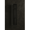 Hotbath &MORE Niche encastrée et ensemble balai WC - 16x60x13cm - Noir brossé PVD SW1245667