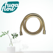 FugaFlow Eccelente Sobrado Flexible de douche lisse 150cm Brushed Brass SW1124015