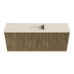 Mondiaz JOYA-DLUX 100cm toiletmeubel - kleur Dusk - Wastafel FAYE positie Midden 1 kraangat kleur Meli. SW1425833