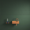Clou Flush 3 fontein 36x18cm met kraangat rechts mat it. zand keram SW795727
