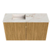 Mondiaz JOYA-DLUX Meuble de toilette 70cm - couleur Oak - Vasque FAYE position Gauche 1 trou de robinet couleur Frappe SW1421941