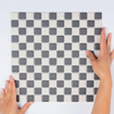 The Mosaic Factory London carrelage mosaïque - 30x30cm - carrelage mural et de sol - Carré - Porcelaine Chessboard Mat SW105479