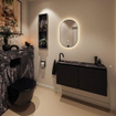 MONDIAZ TURE-DLUX Meuble toilette - 100cm - Urban - EDEN - vasque Lava - position gauche - 1 trou de robinet SW1103643