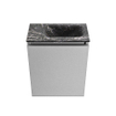 MONDIAZ TURE-DLUX Meuble de toilettes 40 cm Plata. Lavabo EDEN Lava position droite. Avec 1 trou de robinet. SW1103952