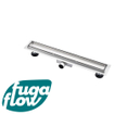 FugaFlow Eccelente Anta caniveau de douche 80cm avec grille de carrelage avec bride de sol inox SW721308