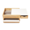 Umbra Stowit boîte de rangement 26x22x12cm Bois Blanc/naturel SW539386