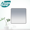 FugaFlow Eccelente Arredo 2.0 Square spiegel badkamerspiegel - 120x120cm - vierkant - afgerond - frame - mat zwart SW1123412