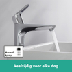 Hansgrohe Focus E2 Mitigeur lavabo highriser incluant ComfortZone 190 avec bonde chrome 0605544