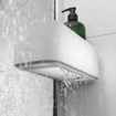 Sealskin inc. douche à l'italienne type a3 140x200cm avec panier de douche verre de sécurité transparent de 8mm avec revêtement anti-calcaire argenté brillant SW795474