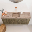 Mondiaz JOYA-DLUX 90cm toiletmeubel - kleur Dusk - Wastafel FAYE positie Midden Zonder kraangat kleur Arena. SW1425760