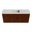Mondiaz JOYA-DLUX 90cm meuble de salle de bains - couleur Ruby - Vasque FAYE position Milieu 1 trou de robinet couleur Opalo. SW1423713
