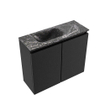 MONDIAZ TURE-DLUX Meuble toilette - 60cm - Urban - EDEN - vasque Lava - position gauche - sans trou de robinet SW1103624