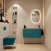 MONDIAZ TURE-DLUX Meuble toilette - 100cm - Smag - EDEN - vasque Opalo - position droite - 1 trou de robinet SW1104542