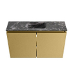 MONDIAZ TURE-DLUX Meuble toilette - 80cm - Oro - EDEN - vasque Lava - position centrale - 1 trou de robinet SW1103949