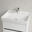 Villeroy & Boch Collaro lavabo - 60x47cm - sans trop-plein 1 trou de robinet ceramic+ stone white SW358312