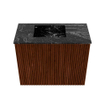 Mondiaz JOYA-DLUX 50cm toiletmeubel - kleur Ruby - Wastafel FAYE positie Links 1 kraangat kleur Lava. SW1423604