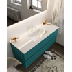 Mondiaz VICA Ensemble de meuble de salle de bain - 120cm - meuble sous-vasque smag - 2 tiroirs - lavabo denia milieu - 1 trou de robinet - version XL 60cm haut SW1090134