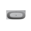 Riho Phatos Baignoire semi-autoportante - 170x80cm - angle gauche - acrylique - stone grey mat (gris) SW1185384