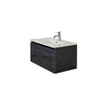 HR badmeubelen Cover Lavabo - 81x46.5x1.8cm - 1 trou de robinet - céramique blanc SW533030