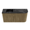 Mondiaz JOYA-DLUX 81.6cm toiletmeubel - ronding rechts kleur Dusk - Wastafel FAYE positie Links 1 kraangat kleur Lava. SW1423248