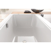 Bette One baignoire en tôle d"acier rectangulaire 170x70x42cm blanc mat 0371813