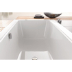 Bette One feuille de bain acier rectangulaire 160x70x42cm blanc mat 0371811
