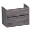 BRAUER Delight wastafelonderkast - 80x46x60cm - 2 softclose lades - greeploos - 1 sifon uitsparing - Driftwood SW1199411