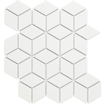 La Mosaic Factory Paris carreau mosaïque - 26,6x30,5cm - carrelage mural et de sol - Porcelaine Blanc Mat SW471153