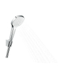 Hansgrohe Croma Select E Ensemble de douche PorterS avec douchette Croma Select E 1 jet avec support mural et flexible de douche Isiflex`B 125cm blanc/chrome 0605480