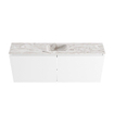 MONDIAZ TURE-DLUX Meuble de WC 120 cm Talc. Lavabo EDEN Glace position milieu. Avec 1 trou de robinet. SW1103132