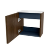 Mondiaz JOYA 40cm meuble de toilette - couleur Walnut - Vasque FAYE position Droite Sans trou de robinet couleur Talc SW1421242