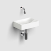 Clou Vale fonteinen keramiek fontein 28x19x7cm zonder kraangat Wit mat SW451447