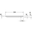 Duravit D Code receveur de douche 120x70x8.5cm acrylique rectangulaire blanc 0295843