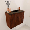 Mondiaz JOYA 50cm toiletmeubel - kleur Ruby - Wastafel FAYE positie Rechts 1 kraangat kleur Urban. SW1421863