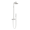 Go By Van Marcke Nero Regendouche - thermostatische - geïntegreerde omsteller - 25cm hoofddouche - 1 Jet - antikalk - brushed nikkel SW656652