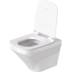 Duravit Durastyle pack cuvette suspendue sans bride à chasse profonde abattant blanc SW85523