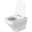 Duravit Durastyle WC suspendu à chasse d'eau profonde sans rebord 37x54cm avec siège de toilette softclose wondergliss blanc SW358499