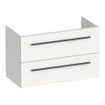 BRAUER Trust wastafelonderkast ondiep 80 excl. opbouwgrepen 2 softclose lades en 1 sifon uitsparing - mat wit SW1204122