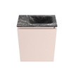 MONDIAZ TURE-DLUX Meuble de WC 40 cm Rosee. EDEN lavabo Lava position droite. Sans trou de robinet. SW1103970