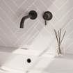 Brauer Black Edition Mitigeur lavabo encastrable économiseur d'énergie Noir mat SW385390