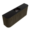 Mondiaz JOYA Meuble de salle de bains 103,2cm - arrondis gauche et droite couleur Shadow - Vasque FAYE position Milieu 1 trou de robinet couleur Urban SW1421529