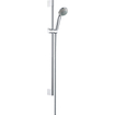 Hansgrohe Crometta 85 Unica ensemble barre de douche coulissante 65cm incluant douchette Crometta 85 Green chrome 0451036