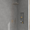 Villeroy & Boch Universal Showers douche de tête - 35cm - Rond - Nickel brossé mat (inox) SW974346