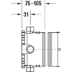 Duravit Universal kit de base pour montage encastré z/préinstallation 164x164x105mm SW527827